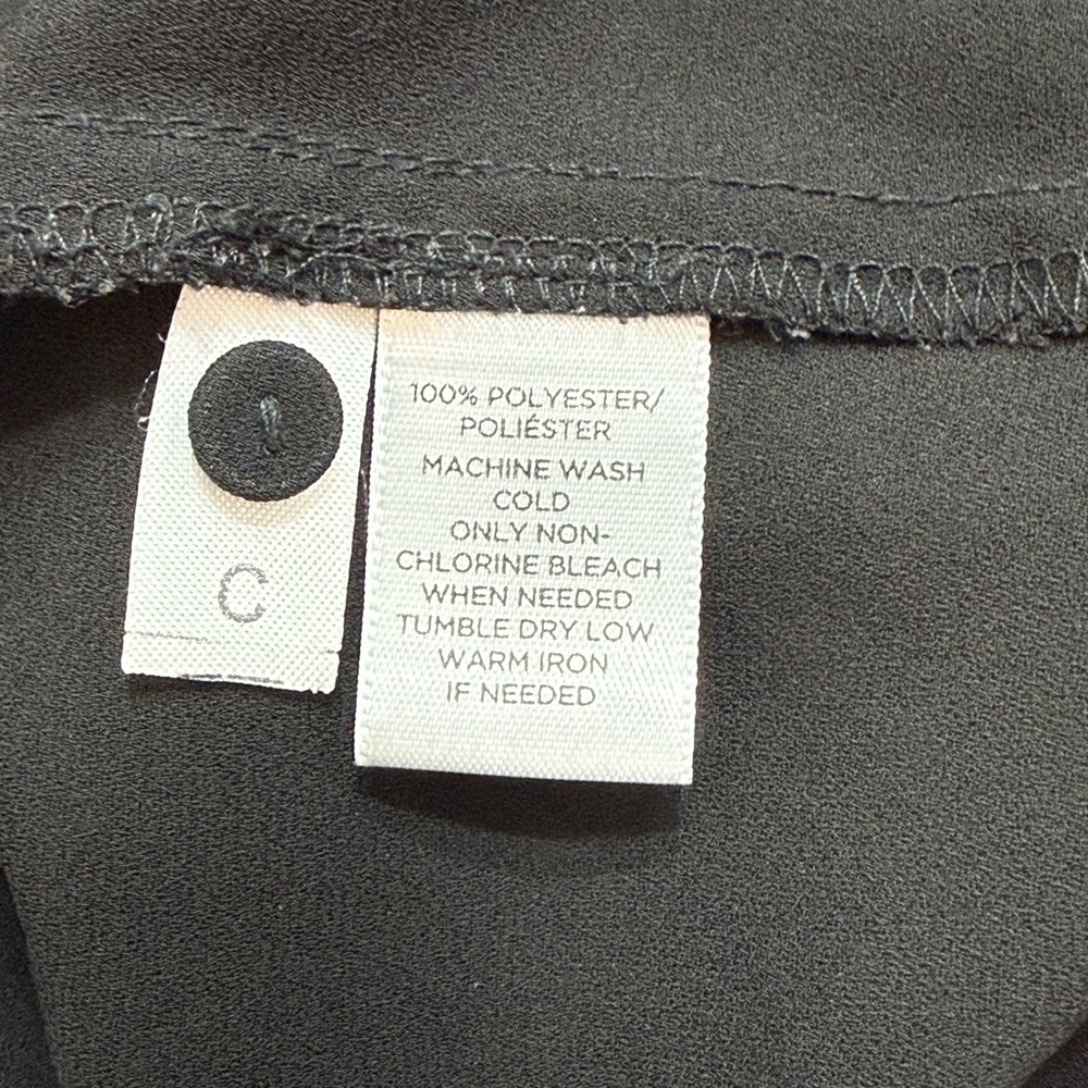 LOFT Black Ruffle Blouse - Picture 4 of 4